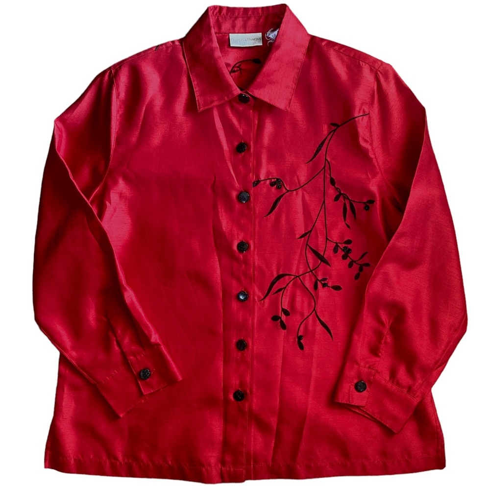 Vintage Drapers & Diamonds Button Up Blouse